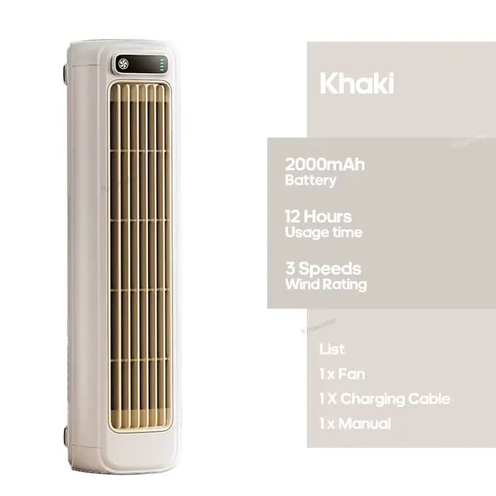 Le plus récent ventilateur de climatisation mural silencieux ménage Rechargeable tour ventilateur Ve