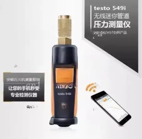 Manomètre numérique Testo 552i, contrôlé par application smartphone, sans fil, pour systèmes de clim