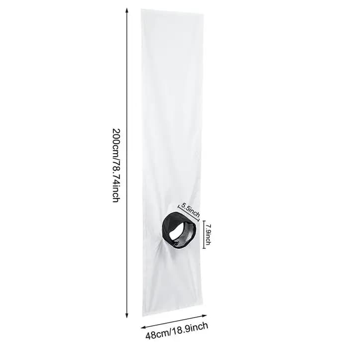 Kit de ventilation de fenêtre AC, tissu d'étanchéité étanche pour climatiseur mobile, déflecteur pou