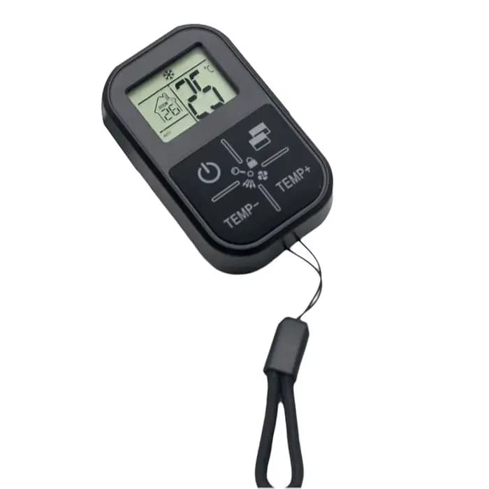 Mini climatiseur universel anglais, télécommande équipée d'une fonction de thermomètre intérieur, po