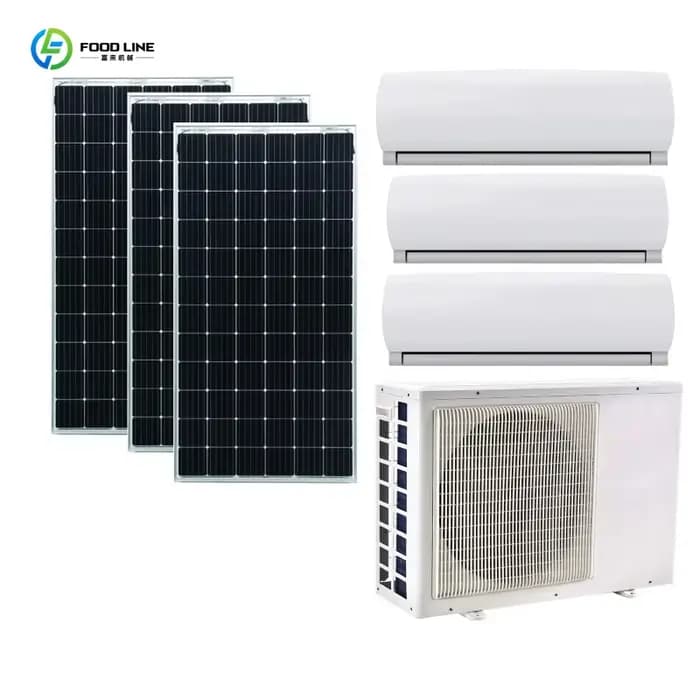 Système de climatisation solaire premium 100 % du fabricant, climatiseur multi-split 1 à 3 unités av