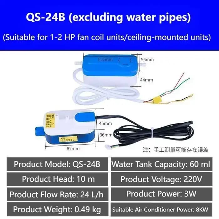 Pompe de drainage automatique pour climatiseur mini 220V 24L/H 40L/H, pompe de relevage de condensat