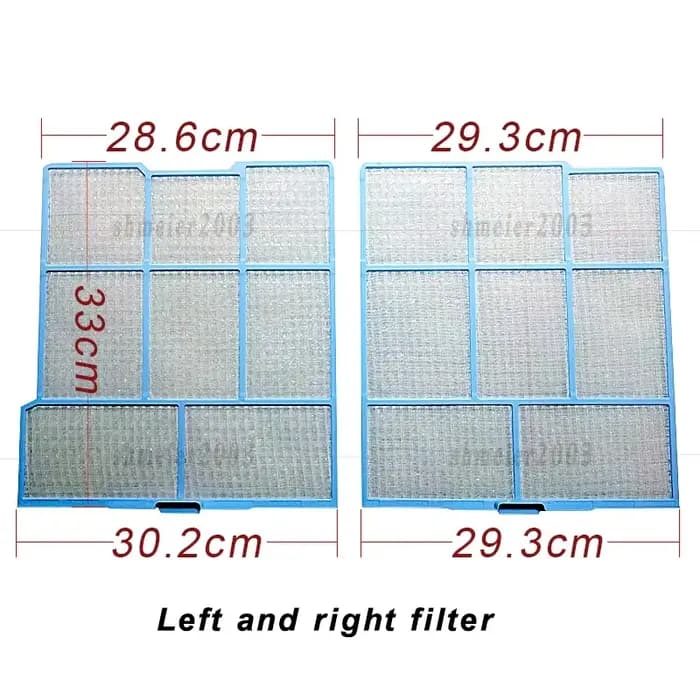 1 jeu de filtres de climatisation adaptés pour HITACHI RAS-35AHR, 36AHY, 32AHR, 35AVZ, 26, 36DHZ