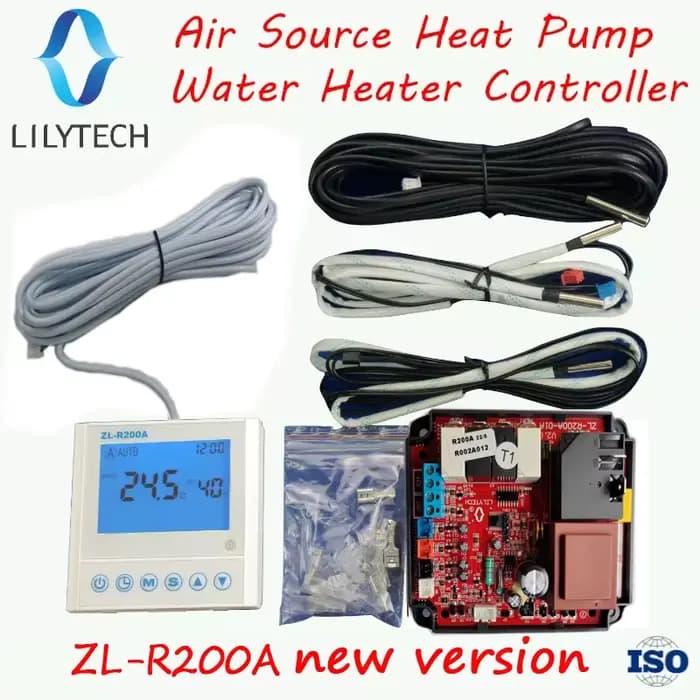 LILYTECH ZL-R200A, universel, contrôleur de chauffe-eau à pompe à chaleur air-eau, contrôleur de cha