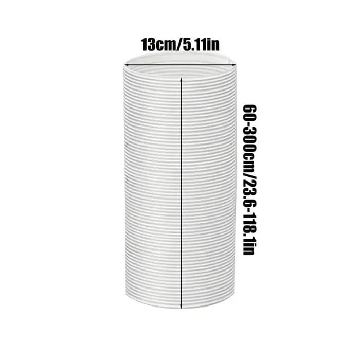 Tuyau d'extension de conduit télescopique flexible de 300 cm pour climatiseur mobile, tuyau de sorti