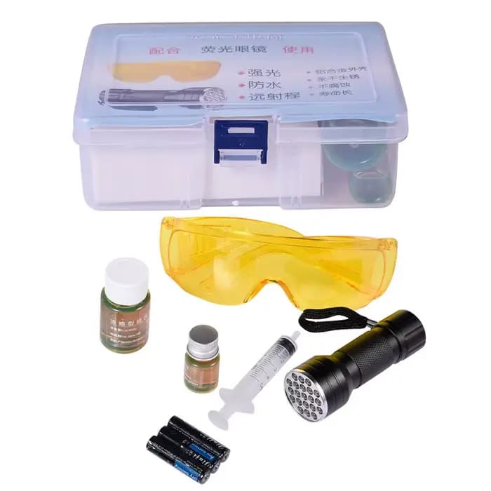 Outil de détection de fuite Fluorescent pour Automobile, outil de réparation de climatisation Automo