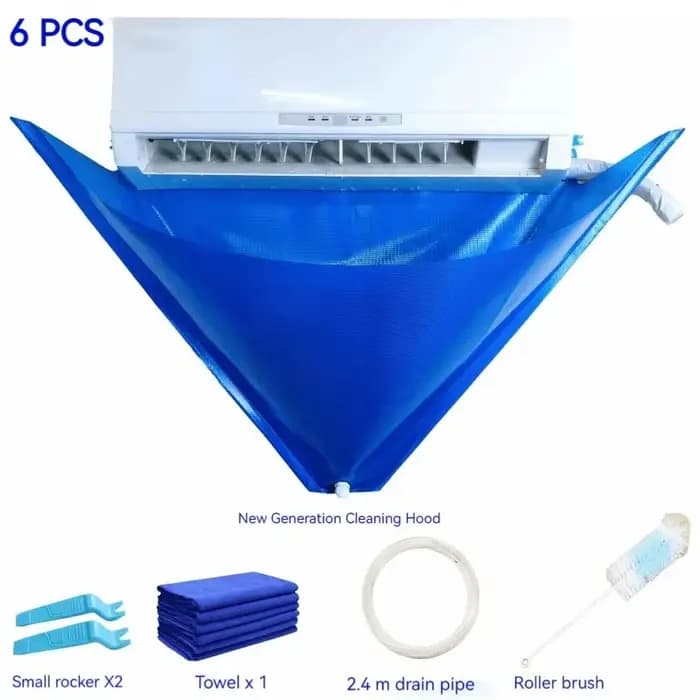 Outils de nettoyage de climatiseur, couvertures de nettoyage, sacs de réception d'eau, ensembles de 