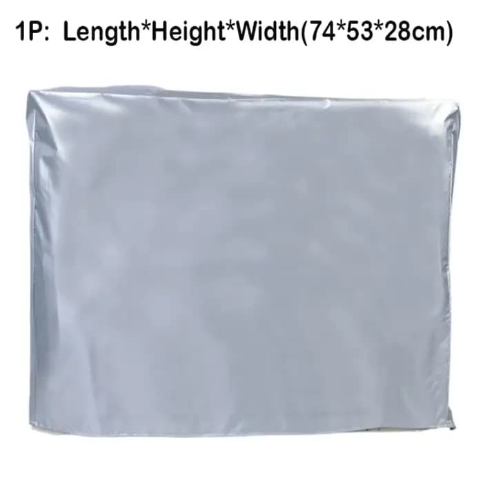 Housse de climatisation imperméable argentée multi-tailles, housse de protection imperméable anti-po