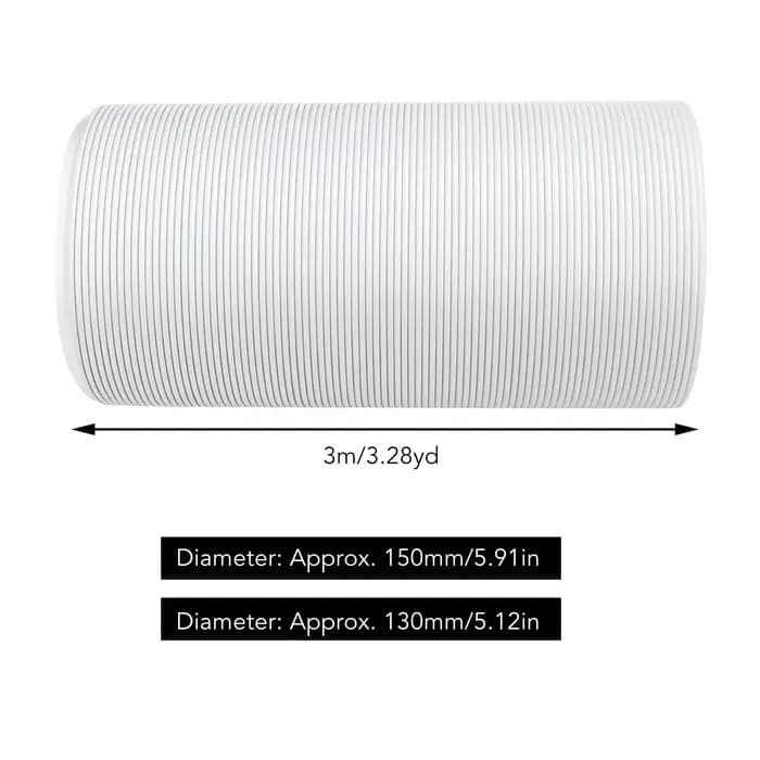 Tuyau de ventilation de climatisation 3M PP + fil pliable/extensible