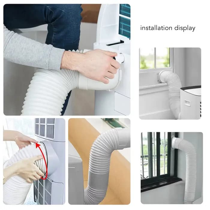 Tuyau de ventilation de climatisation 3M PP + fil pliable/extensible