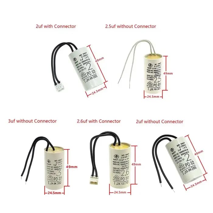 Condensateur de pompe à eau pour chaudière murale en plastique et métal, avec/sans connecteur, pour réduire le bruit et les vibrations, améliorer la performance et économiser de l'énergie