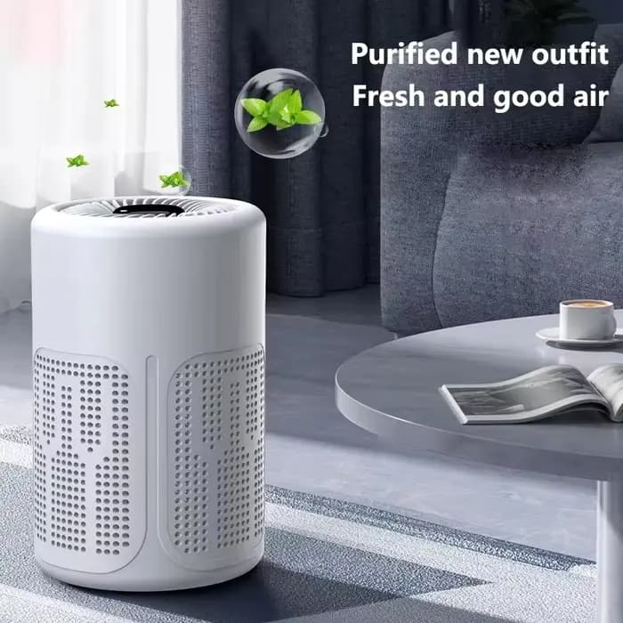 Purificateur d'air de bureau portable Midea avec filtre HEPA et technologie d'ions négatifs