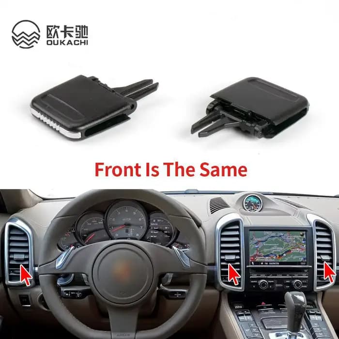 Kit de réparation de clip de sortie de curseur de grille de ventilation centrale et avant/arrière pour Porsche Cayenne 2011-2016 amélioration esthétique et durabilité
