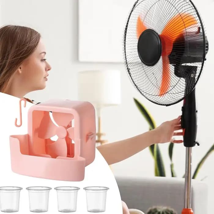Dispositif de refroidissement pour maison et bureau avec bac à glace pour ventilateur, accessoire de rafraîchissement portable pour été, occasions spéciales