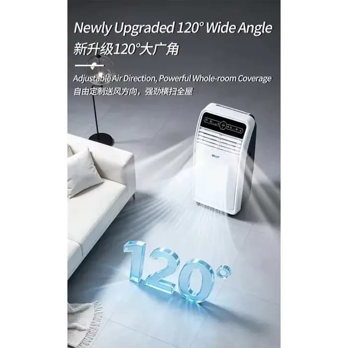 Climatiseur mobile portable tout-en-un, sans unité extérieure, installation gratuite, refroidissement par compresseur, petit ventilateur personnel pour la maison