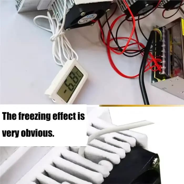 [NOUVEAU! A38F] Mini climatiseur 12V DIY thermoélectrique, système de refroidissement électronique, dissipation thermique par conduction