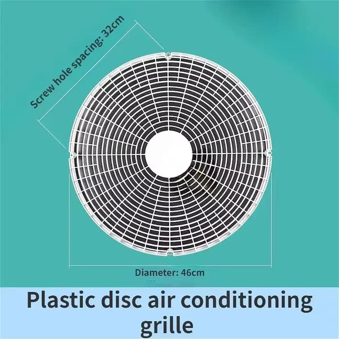 Grille de climatisation à disque en plastique