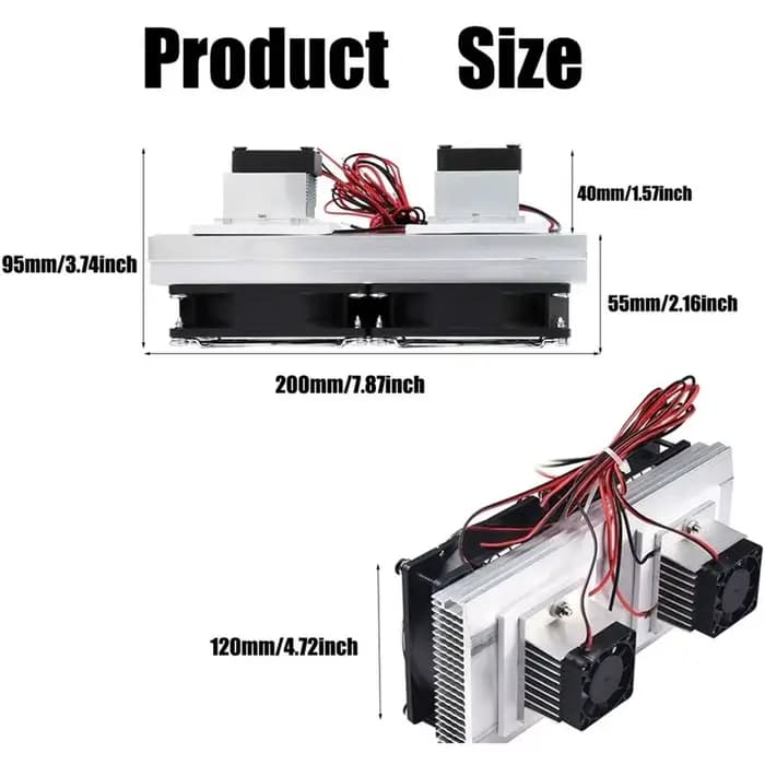 [NOUVEAU! A38F] Mini climatiseur 12V DIY thermoélectrique, système de refroidissement électronique, dissipation thermique par conduction