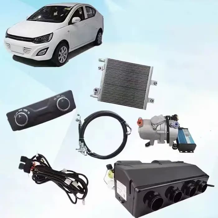 Système de Climatisation DC pour Voiture Électrique et Camion Semi-Remorque Haute Performance Capacité de Refroidissement et Option de Chauffage