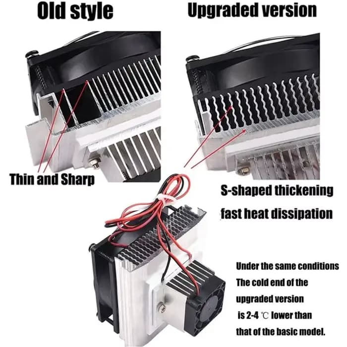 [NOUVEAU! A38F] Mini climatiseur 12V DIY thermoélectrique, système de refroidissement électronique, dissipation thermique par conduction