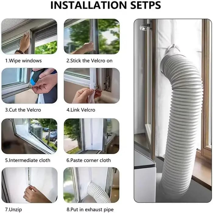 Joint de fenêtre AirLock pour climatiseur Portable