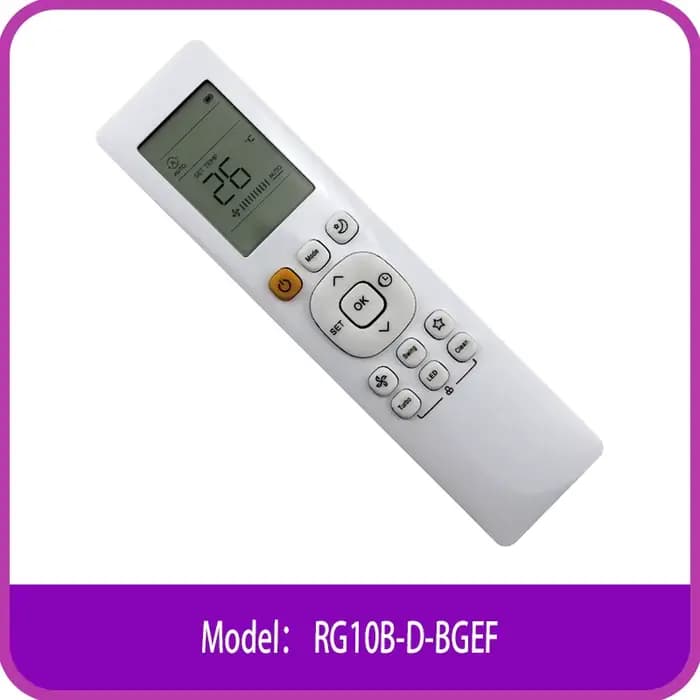 Télécommande AC remplacée pour Midea Climatiseur RG10B(D)/BGEF