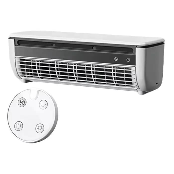 Ventilateur de refroidissement mural AC39 mini climatiseur sans pales refroidissement rapide ventilateurs électriques silencieux sans fil avec télécommande pour maison fraîche et confortable
