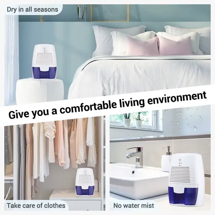 Déshumidificateur Portable purificateur d'air USB silencieux absorbeurs d'humidité sèche-air pour la maison chambre bureau cuisine désodorisant sèche-linge polyvalent pour diverses pièces de la maison occasions spéciales