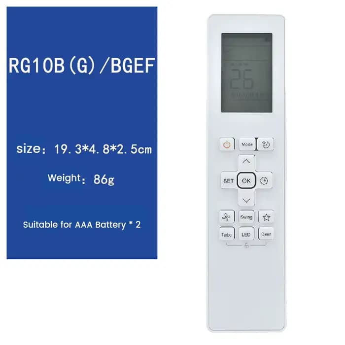 Télécommande de climatiseur RG10B (G)/BGEF