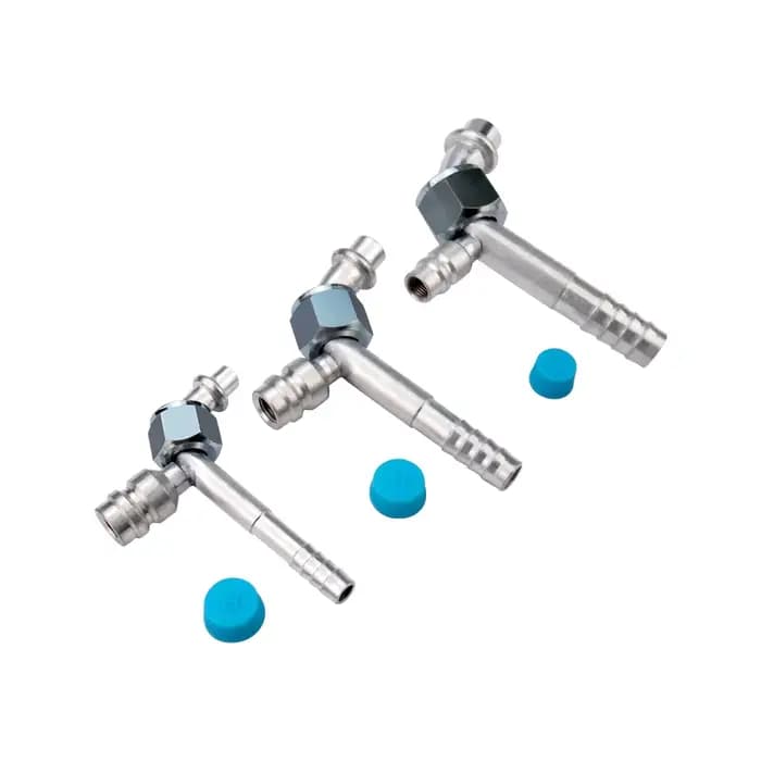 Raccords à jet de gaz R12 pour installation de climatisation de voiture avec buse de remplissage de gaz R134a en aluminium droit et résistant à 90 degrés pour tuyaux #6 #8 #10 occaions spéciales
