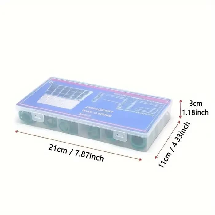 270 pièces 18 tailles en caoutchouc climatisation joints toriques universels voiture outils de réparation automobile ensembles d'anneaux de réfrigérant avec boîte en plastique Kit ensemble
