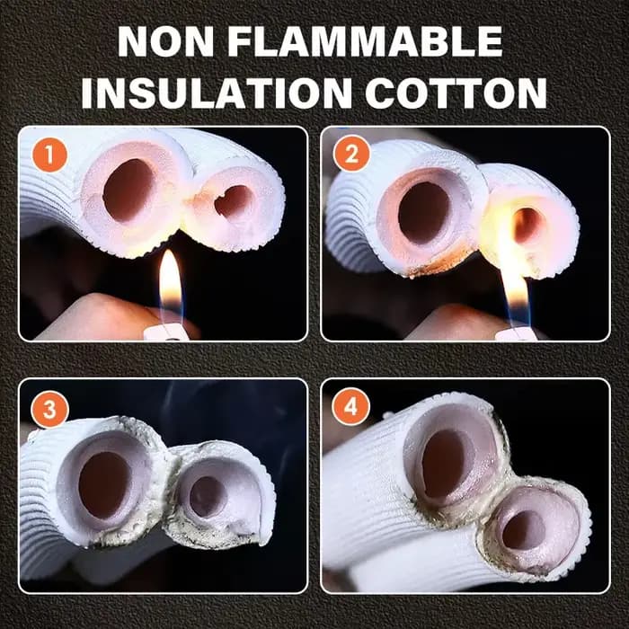 Tuyau de raccordement isolé en cuivre et aluminium 3m pour climatiseur split résidentiel et commercial amélioration système cvc occaions spéciales