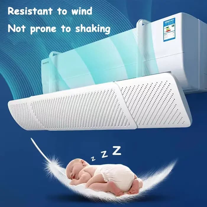 Pare-brise de climatisation anti-soufflage direct déflecteur de sortie d'air mural universel coupe-vent confinement d'air froid pour accueil occasions spéciales