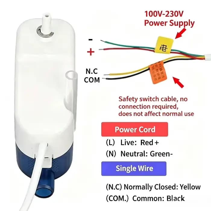 Pompe de relevage automatique de condensation RS-24C RS-40C, pompe de drainage de climatisation de type crochet 1-3P