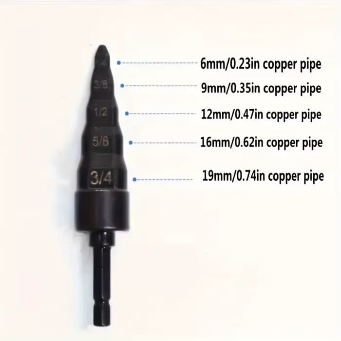 Extenseur de tuyau en cuivre de climatisation 1/4-3/4 et outil rotatif