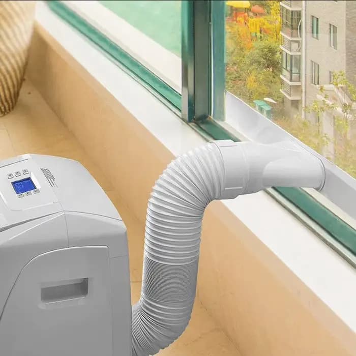Tuyau d'évacuation flexible pour climatisation mobile 1,5/2m en polypropylène 13/15cm facile à installer pour maison occasions spéciales