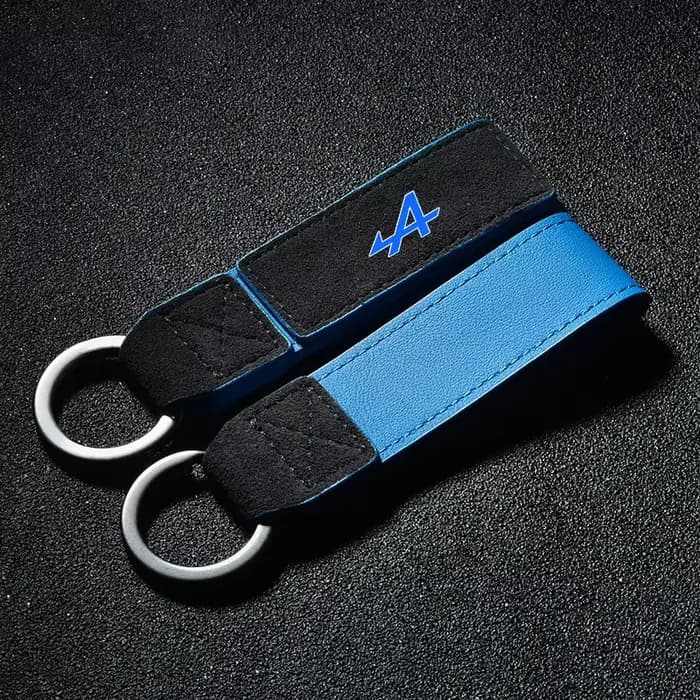 Porte-clés de voiture en daim
