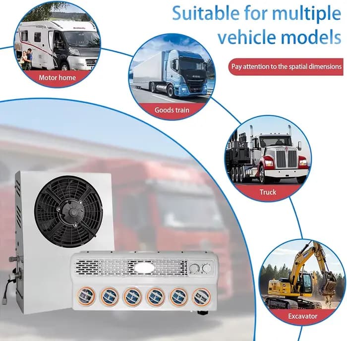 Climatiseur de stationnement DC 12V/24V de type split