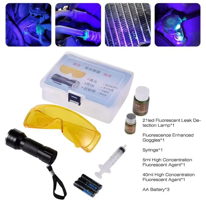 Outil de détection de fuite Fluorescent pour Automobile