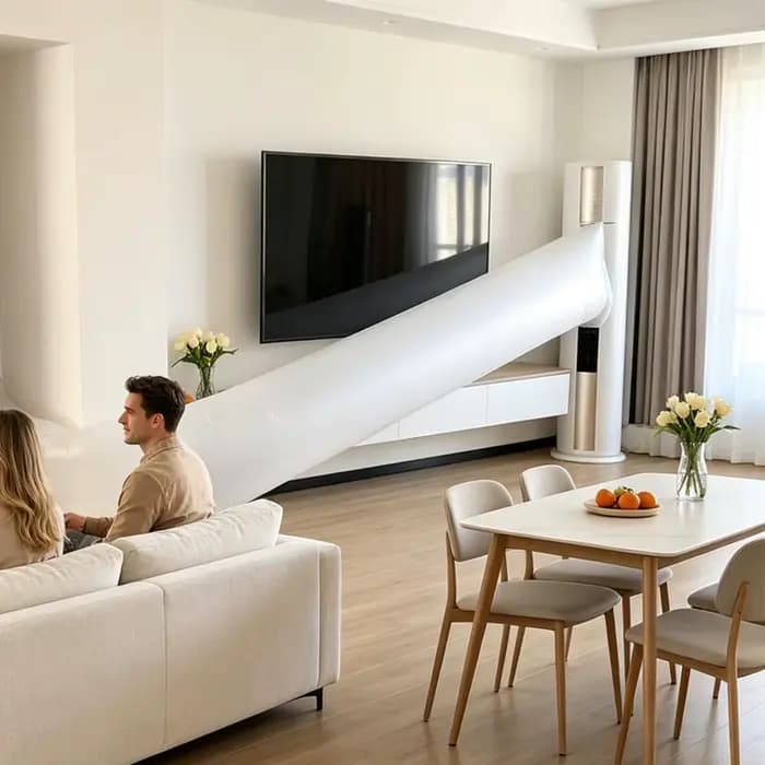 Tuyau flexible découpable pour climatiseur