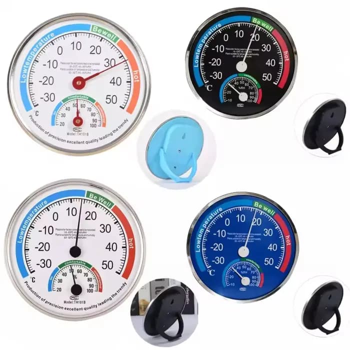 IDEABEL thermomètre hygromètre Thermo analogique humidité contrôle du climat intérieur bureau à domicile extérieur jardin Restaurant mesure
