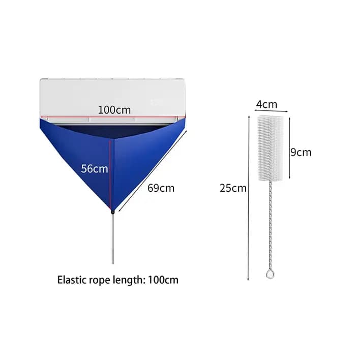 Kit d'outils de nettoyage de climatiseur avec sac étanche pour entretien facile et efficace pour maison fraîche et propre