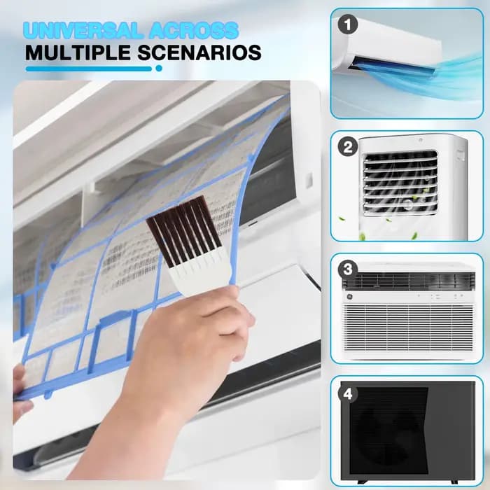 Brosses de nettoyage pour serpentin de climatiseur mains respectueuses de l'environnement pour nettoyage précis et en profondeur occasions de maintenance de climatiseur portatif ou fixe