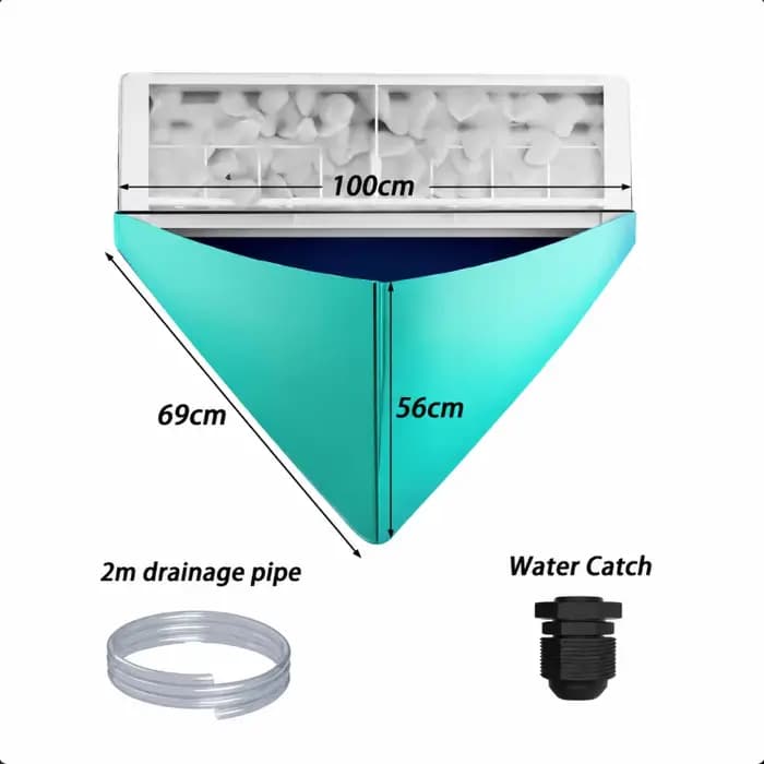 Kit de nettoyage pour climatiseur mural mini-split étanche avec tuyau d'évacuation d'eau, outils de