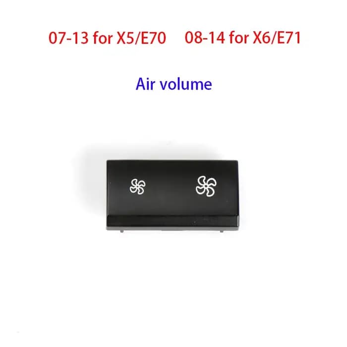 Couvercle de bouton de réglage du volume de l'air de la climatisation, interrupteur de réfrigération