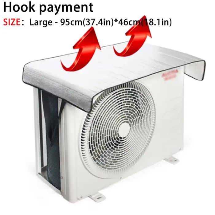 Housse de protection extérieure pour climatiseur, anti-pluie, économie d'énergie, anti-poussière, pr
