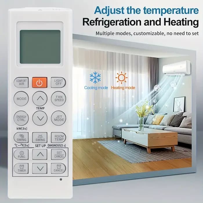 Télécommande de remplacement pour climatiseur AKB75215309, compatible avec AKB74955602, AKB74955603,