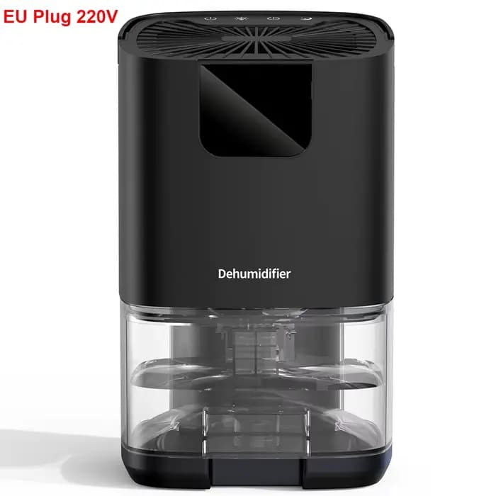 Déshumidificateur d'air grande capacité 1000ML pour maison, salle de bain et toilettes, avec veilleu
