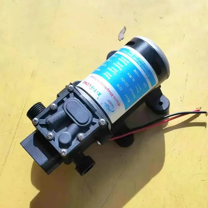 Pompe à eau à membrane, T-HD ", BSP mâle 12V, 1/2 W, auto-amorçante, contrôle du flux, 300l/H, pour