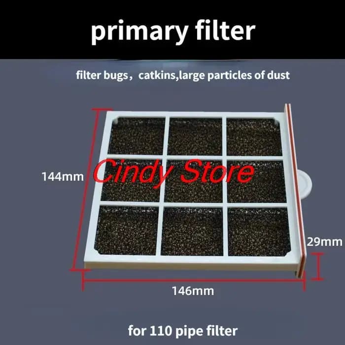 Filtre à air pour conduit, boîte de ventilation en ligne pour tuyau PVC, tuyau PE, tube en aluminium